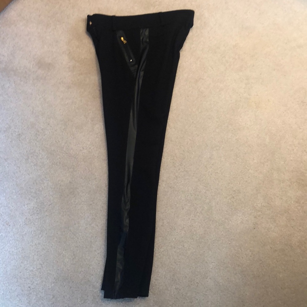 Black pants, spandex and leather